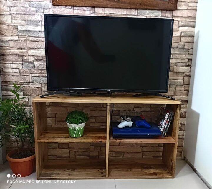 SOLID WOOD MULTIPURPOSE DISPLAY SHELF/ TV RACK/ TV STAND/ BOOK SHELF