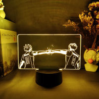 Hinata Shoyo &amp; kageyama tobio 3D Anime Lamp Manga Haikyu LED Sensor Night Light Kids Bedroom Bedside Table Decor Otaku Gift