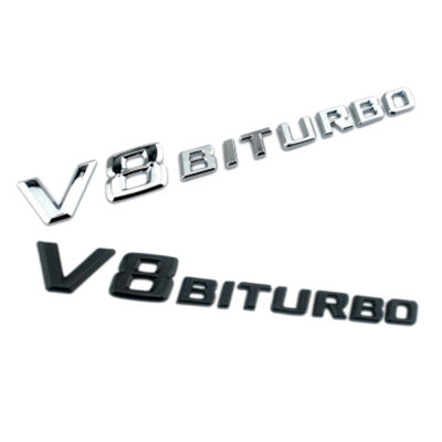 รถ Auto Emblem โลโก้รถ V 8 Biturbo Elblem Fit สำหรับ ForBenz รถสติกเกอร์