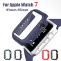 Ốp Kính Cường Lực Bảo Vệ Cho Apple Watch 7 Ốp Lưng Nhựa PC Cứng 41Mm 45Mm Ốp Lưng Mờ Khung Đồng Hồ I Series 7 41Mm Phụ Kiện Vỏ 45Mm thumbnail