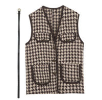 [EWQ] Autumn New Suit Solid Color Simple Women Blouse + Chic Sashes Slim Waist Plaid Panelled Patchwork Vest Coats 2 Piece Set