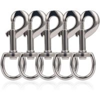 ☁♙ 6Pcs/10Pcs Swivel Eye Bolt Snap Hooks Double Ended Bolt Snap Hook Metal Swivel Clips for Keychain Linking Dog Leash Collar