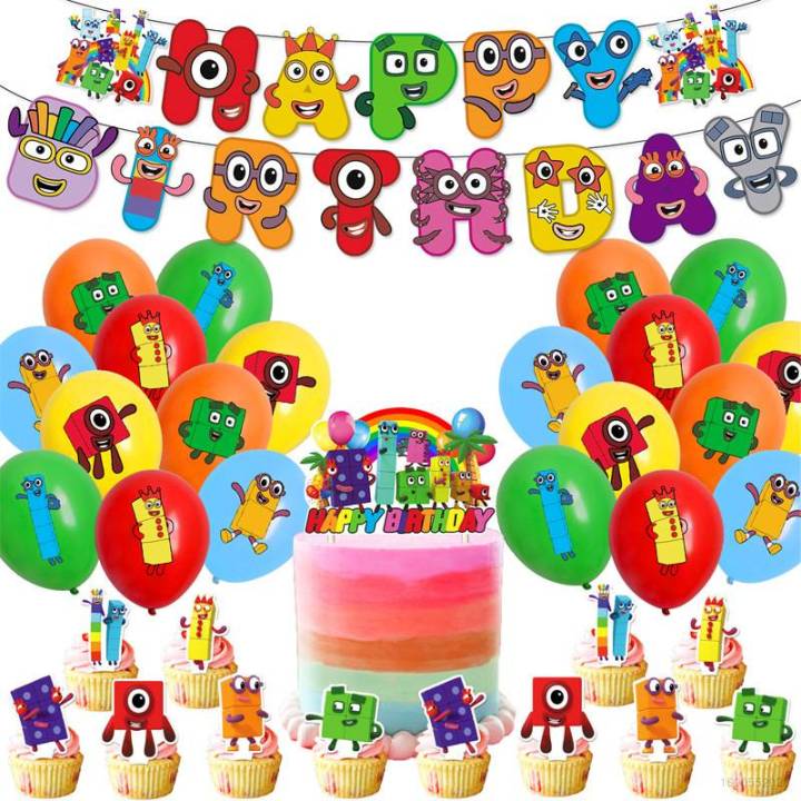 digital-building-block-theme-kids-birthday-party-decorations-banner-cake-topper-balloons-set-supplies
