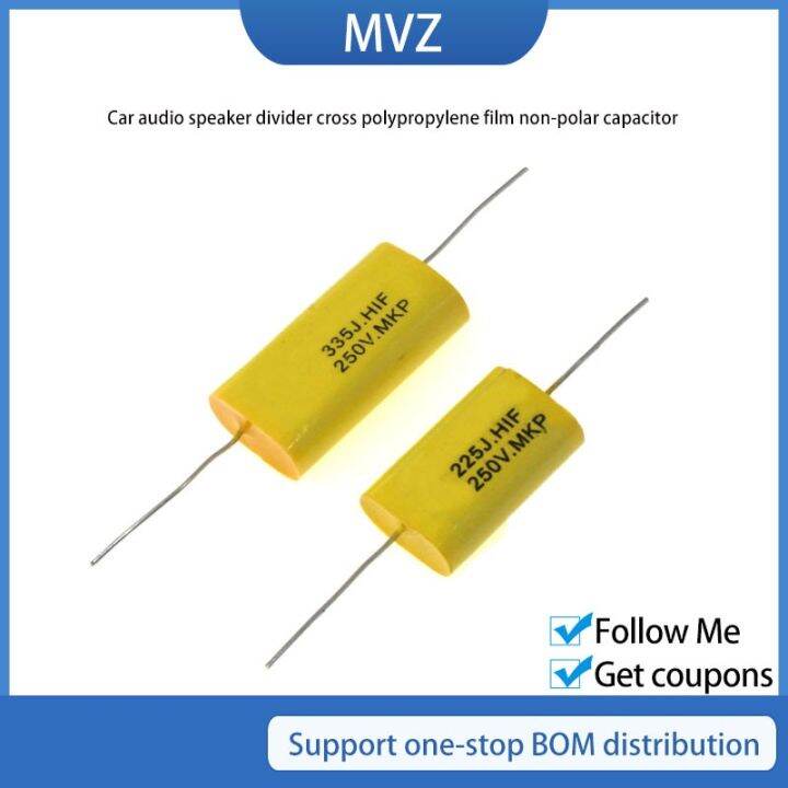 Tweeter Speaker Frequency Divider Crossover NonPolarity Capacitor 250v 0.68uf 1uf 2.2uf 2.7uf 3