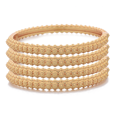 Hot Moroccan Gold Color Bangles Little Bit Bracelet For Women Arabic Ethnic Wedding Jewelry Dubai Bangles Family Gift