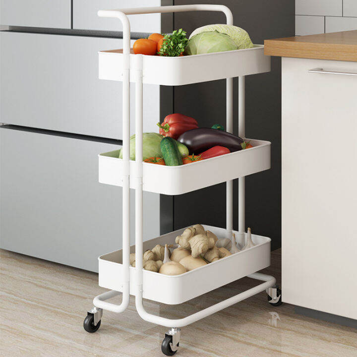 onesunys-4colors-ชั้นวางของ3ชั้น-พร้อมล้อเลื่อน-ที่จับ-รถเข็นอาหาร-rolling-cart-shelf-ชั้นวางโครงเหล็ก-กันสนิม-พร้อมส่ง-42-37-86cm