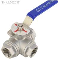 ✈ 1/2 3 Way Stainless Steel BSP Thread Ball Valve DN15 ball Valve T-type L-type