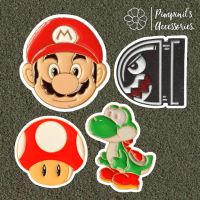 ʕ •ᴥ•ʔ ✿ พร้อมส่ง : เข็มกลัดเซ็ทซูเปอร์มาริโอ นินเท็นโด | Super Mario - Nintendo Enamel Brooch Pin Set.