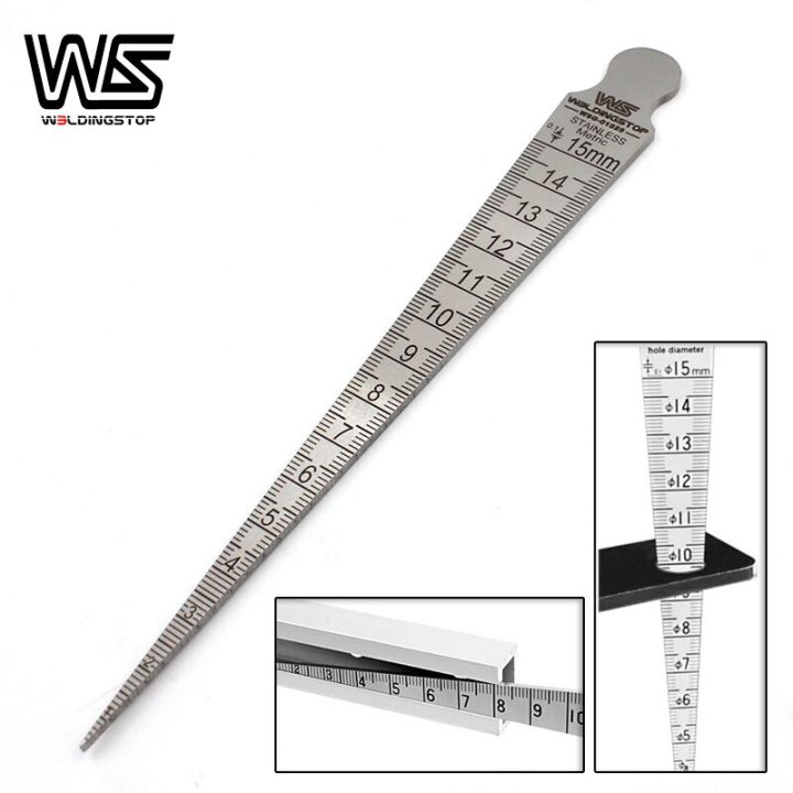 ws-ของแท้อุปกรณ์ตรวจวัดเกจวัดความเรียว1-15มม-ช่องรูช่องกว้างช่องรูขนาดไม้บรรทัดเชื่อม