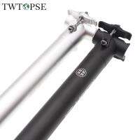 TWTOPSE 330g Lightweight Bicycle Seat Post For Brompton For Anemos YR YT Folding Bike 31.8mm 580mm Durable Seatpost Aluminium