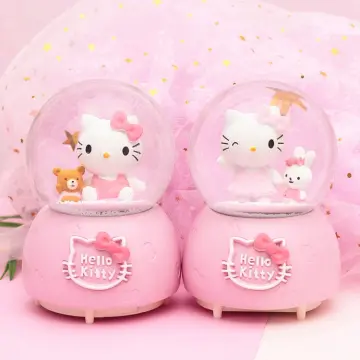 Sanrio Moon Led Light Anime Kuromi Cinnamonroll Kawaii Accessories Ornament  Beauty Bedroom Night Light Bedside Lamp Decoration Hk