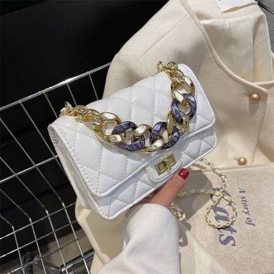 Han edition brim portable package 2022 new chain inclined ling single shoulder bag bag fashion joker undertakes to female