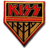 อาร์มติดเสื้อ อาร์ม ตัวรีด วงดนตรี วงร๊อค เฮฟวี่เมทัล โลโก้ วง KISS Patch คิสส์ สำหรับตกแต่งเสื้อผ้า band rock punk heavy metal