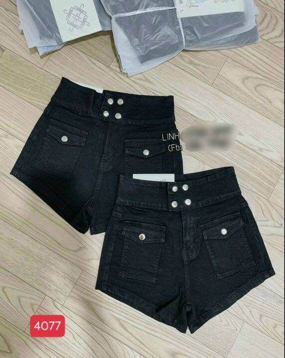 Quần short jean nữ rách  B6410