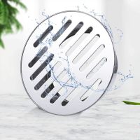 304 Stainless Steel Balcony Roof Round Large Displacement Anti-blocking Floor Drain Outdoor Plane Insertion Floor Drain Traps Drains