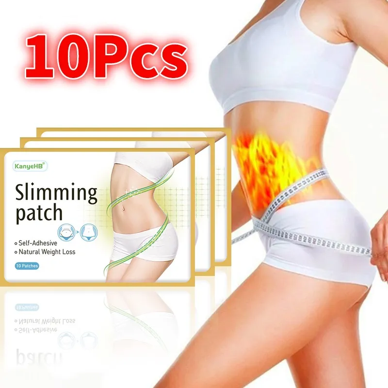 HOT SRJGZ 10pcs Body Slimming Cream patch beauty tools belly Fat Burn loss weight  slim sticks slim belly leg