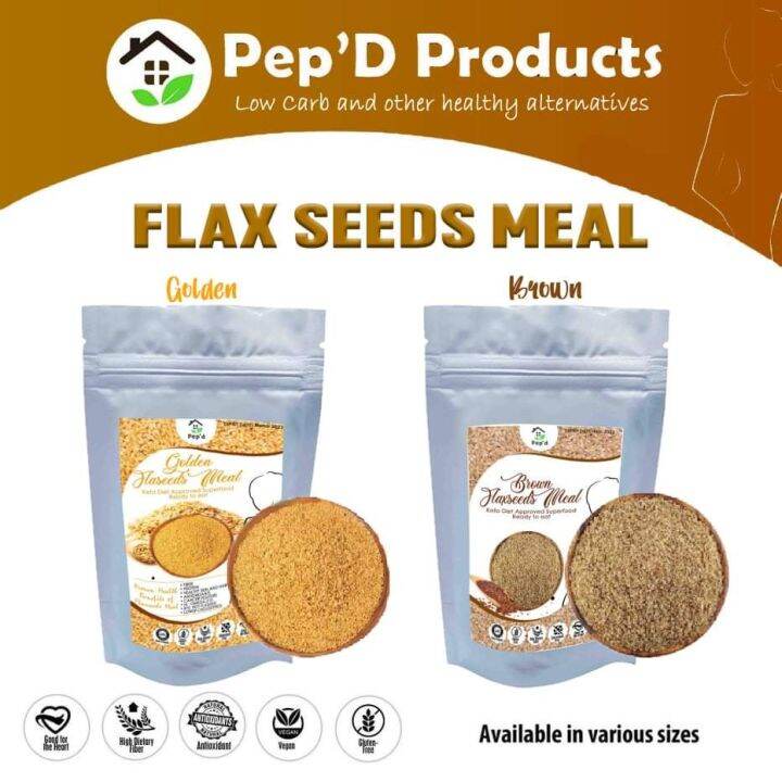 Flax Seeds Meal (Brown/Golden)100g/250g Ready to Eat Ground Flaxseeds