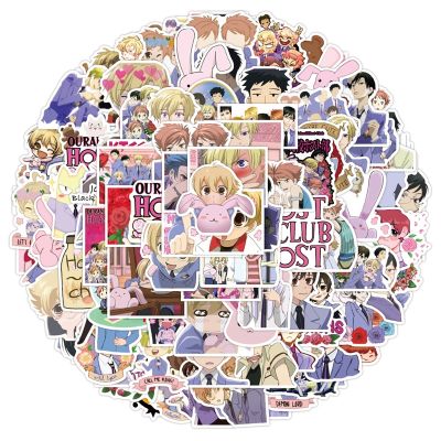 hotx【DT】 Cartoon Anime Kawaii Ouran School Host Stickers for Laptop Suitcase Stationery Decals Album Kids Gifts