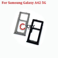 สำหรับ Samsung Galaxy A42 A52 72 5G ซิมช่องเสียบบัตรที่ใส่ถาดซิมเครื่องอ่านการ์ดชิ้นส่วนซ็อกเก็ตแบบเปลี่ยน