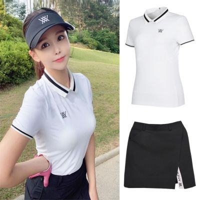 Summer new golf clothes womens short-sleeved T-shirt quick-drying breathable slim-fit all-match Golf clothing polo shirt Titleist DESCENNTE PEARLY GATES  UTAA ANEW Callaway1✵