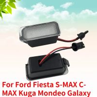 Kamshing 2ชิ้นสำหรับ Ford Fiesta S Max C Max Kuga Mondeo Galaxy หลอดไฟ Led แผ่นป้ายทะเบียนรถยนต์ด้านหลังอุปกรณ์เปลี่ยนหลอดไฟ