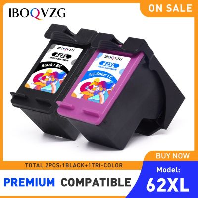 IBOQVZG 62 62XL For HP62XL Premium Color Remanufactured Ink Cartridge For HP Envy 5540 5640 7640 5646 5546 5541 5542 Printer