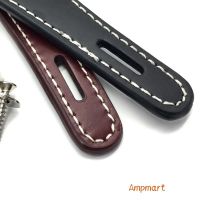 、’】- Ampmart 1Pcs VINTAGE AMPLIFIER HANDLE BROWN LEATHER FOR FENDER AMP FLAT TYPE