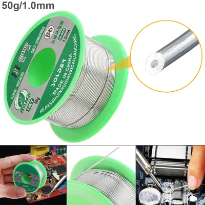 Welding Wires 50g 1.0mm Sn99.3 Cu0.7 Rosin Core Solder Wire with Flux and Low Melting Point Electric Soldering Iron