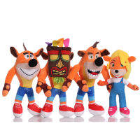 1Pcs 26ซม.เกมการ์ตูนตุ๊กตาหนานุ่ม Crash Bandicoots หมาป่าตุ๊กตามือ Plush Crash Bandicoots หมาป่าของเล่นเด็กของขวัญ