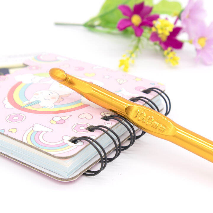 เข็มโครเชต์อลูมิเนียม-2-0-10-0-mm-aluminum-crochet-hook-เข็มถักโครเชต์-เข็มโครเชต์ใหญ่