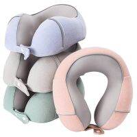 หมอนรองคอในรถยนต์แบบพกพาสำหรับเครื่องบิน Office Nap Travel Orthopedic U Shaped Pillows