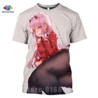 2023 newsexy สัตว์ Gril เสื้อ Harajuku เสื้อยืด TShirt Darling ใน franxx ZERO Man TShirt TEE