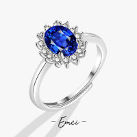 Simulation Diamond Tanzanite Sapphire Ring Female Platinum-plated Red Blue Yellow Amethyst Zircon Open Ring