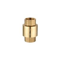 1/2" 3/4" BSP Female Thread Brass Vertical Lift Spring Check Valve One Way Non-return Valve With Plastic Rod For Water Plumbing Valves