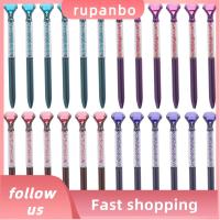 RUPANBO039392692 24ชิ้นพลาสติกสีม่วงปากกาเพชรสีแดงกุหลาบส่วนบุคคลปากกาแชมเปญสำนักงานสำหรับสำเร็จการศึกษา