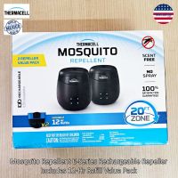 Thermacell® Mosquito Repellent E-Series Rechargeable Repeller Includes 12-Hr Refill Value Pack เครื่องไล่ยุง แบบชาร์จไฟได้ 2 ชิ้น