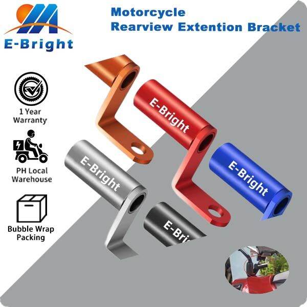 Motor Side Mirror Extention Clamp, EBright Motorcycle Rearview