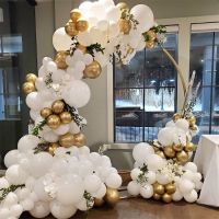 [HOT MAKXJWIGO 542] Gold Metallic Latex Balloons Garland Arch Kit Wedding Baby Shower Valentine 39; S Day Mariage Birthday Party Decoration