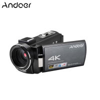 Andoer กล้องวิดีโอดิจิตอล4K WiFi HDR-AE8กล้องบันทึก DV 30MP 16X Digital Zoom IR Night Vision หน้าจอสัมผัส IPS LCD ขนาด3นิ้วพร้อมแบตเตอรี่แบบชาร์จไฟได้2ชิ้น + เลนส์มุมกว้าง0.39X พิเศษ + ไมโครโฟนภายนอก + เลนส์ฮูด + ที่ยึดกล้อง