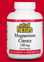 Natural Factors, Magnesium Citrate, 150 mg, 180 Capsules