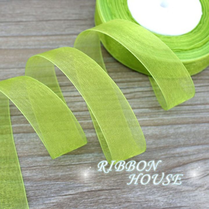 50 yards/roll) 20mm Organza Ribbon Wholesale gift wrapping