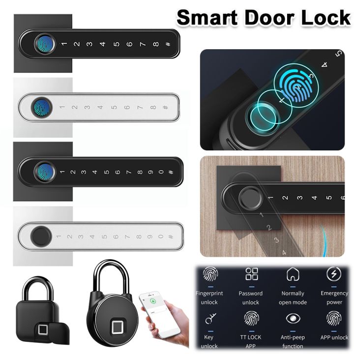 yf-fingerprint-password-door-lock-ttlock-app-control-biometric-lever-handle-electronic-locks-for-home-office-with-keys
