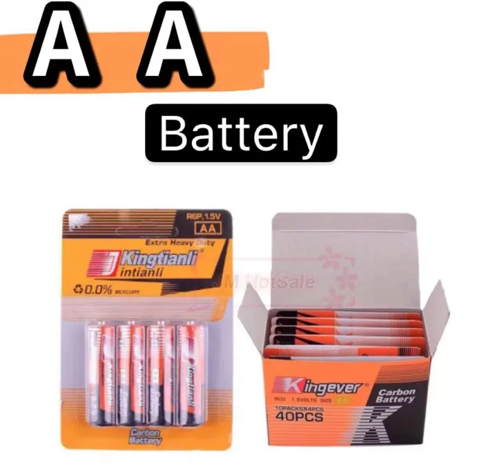 (1Box Or 40pcs) Kingever Kingtianli Battery Double A Battery Triple A