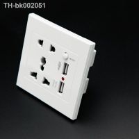 ☾❐❀ AC 110-250V 13A USB Wall Socket Universal Wall Socket Panel With 2 USB Port Plug Charger Switch Power Outlet EU US UK AU