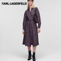 KARL LAGERFELD - KL MONOGRAM POPLIN SHIRT DRESS 226W1304 ชุดเดรส