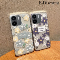 เคสโทรศัพท์ใหม่สำหรับ Redmi A2 ฝาครอบ ลายดอกไม้พร้อมซิลิโคนนิ่มสำหรับแฟชั่นและป้องกันการตกเคส สำหรับ Xiaomi Redmi A2 A1