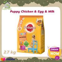 Dog food Pedigree Dog Food Puppy Chicken &amp; Egg &amp; Milk 2.7 kg อาหารสุนัข อาหารหมา