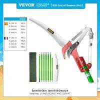 VEVOR Telescopic เลื่อยขั้วโลกกรรไกรแบบลูกสูบอุปกรณ์ทำมือ Pruner อะลูมินัมอัลลอยที่ตัดกิ่งสูงเครื่องมือการตัดแต่งสวนบ้านต้นผลไม้