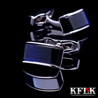 KFLK Luxury  New shirt cufflinks for mens Brand cuff buttons cuff links Blue gemelos High Quality abotoaduras Jewelry