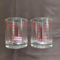 แก้วช็อต แก้วตวง ถ้วยตวง 45 ml  แพค 2 ใบ Glass measuring cup